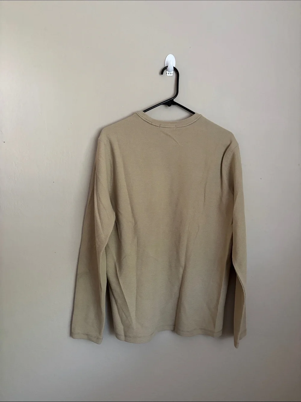 Banana Republic Men's Long Sleeve Crewneck Shirt - Beige size M